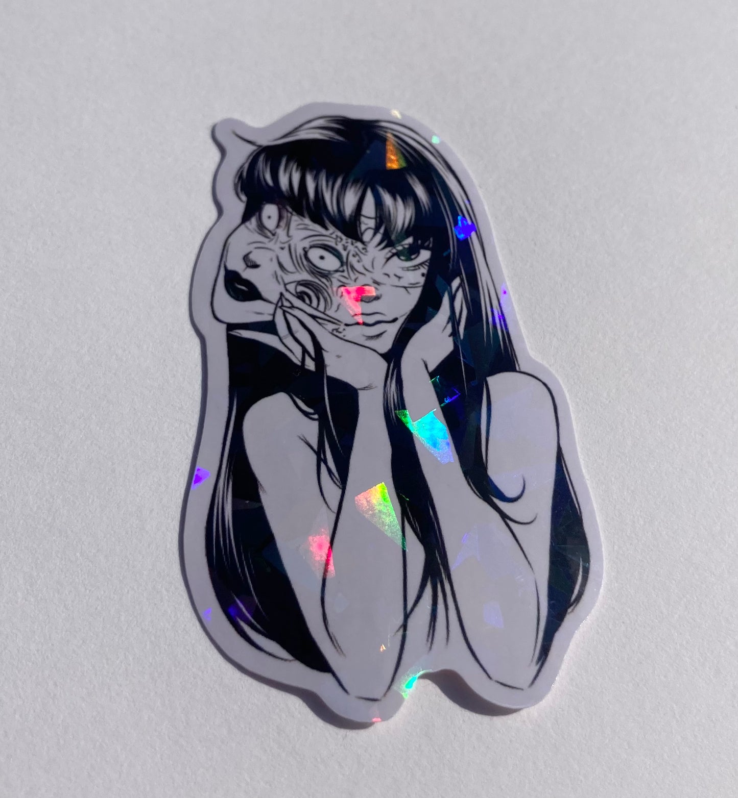 Junji Ito Tomie Holographic sticker