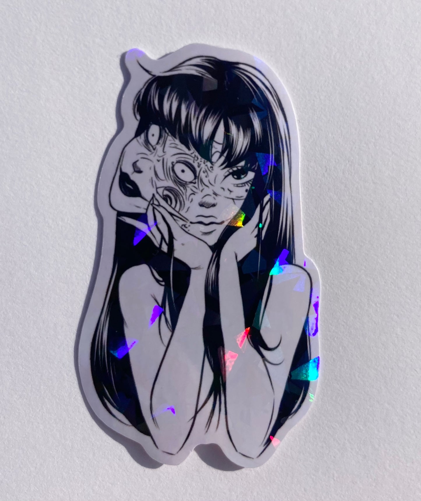 Junji Ito Tomie Holographic sticker